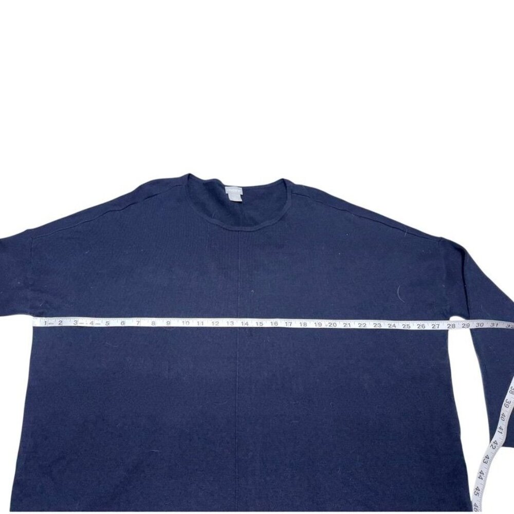 Chico's Navy Sweater Size 3/XL - Picture 4 of 7